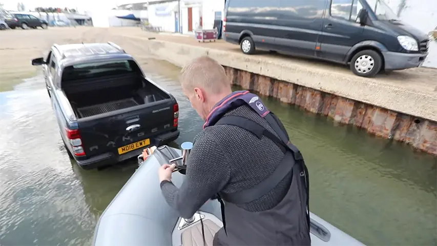 How to Recover a RIB on a Trailer by Jon Mendez @ RIBs ONLY - Home of the Rigid Inflatable Boat