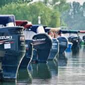 outboards in a row